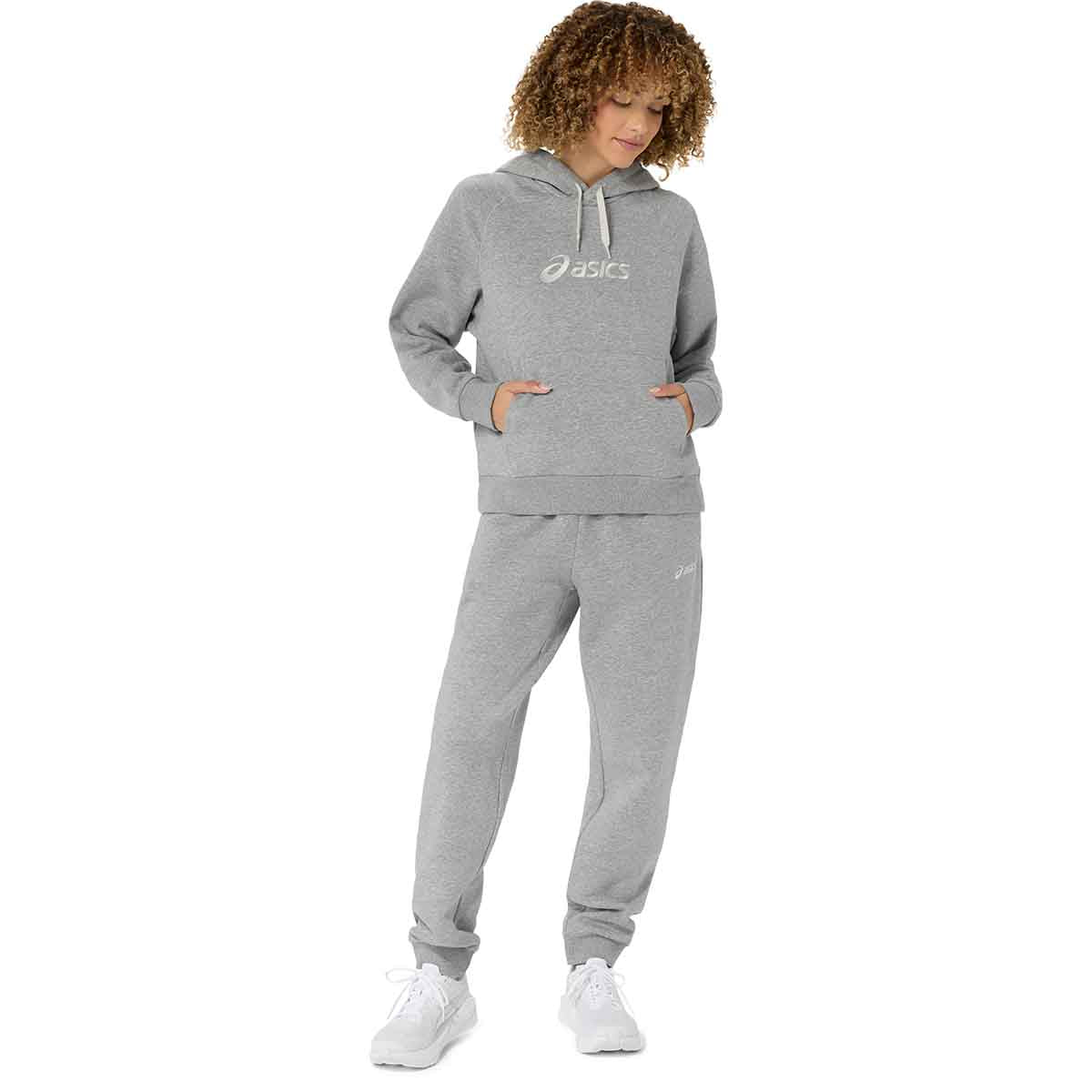 Asics Sweat Pant Women Grey Heather מכנסי נשים ארוכים אסיקס