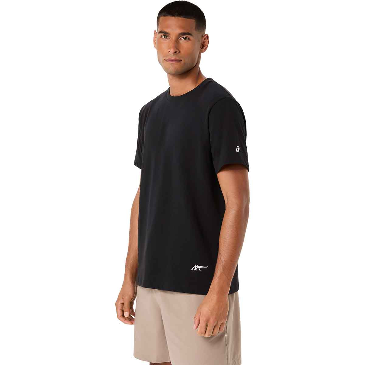 Asics Heritage Heavy Cotton Graphic Tee Unisex Performance Black Cream חולצת אסיקס יוניסקס