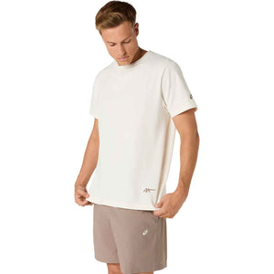 Asics Heritage Heavy Cotton Graphic Tee Unisex Cream חולצת אסיקס יוניסקס