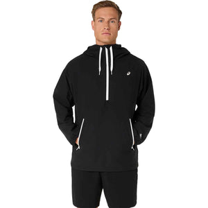 Asics Heritage Double Weave Relaxed Anorak Unisex Performance Black Cream ג'קט אסיקס יוניסקס