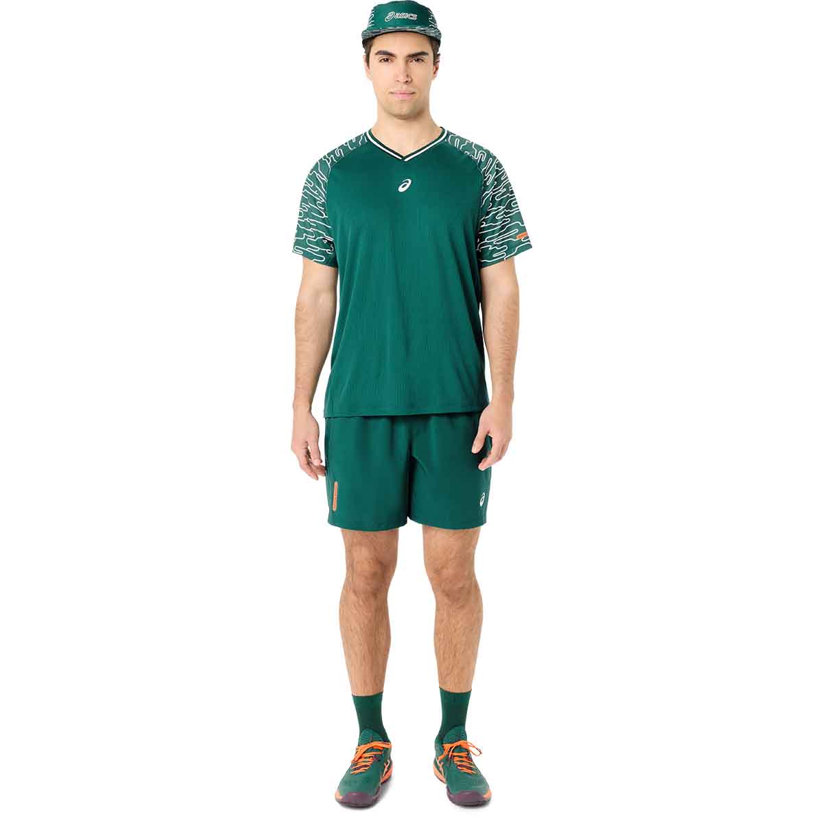 Asics Padel Court 7In Short Men Jewel Green מכנסי פאדל לגברים