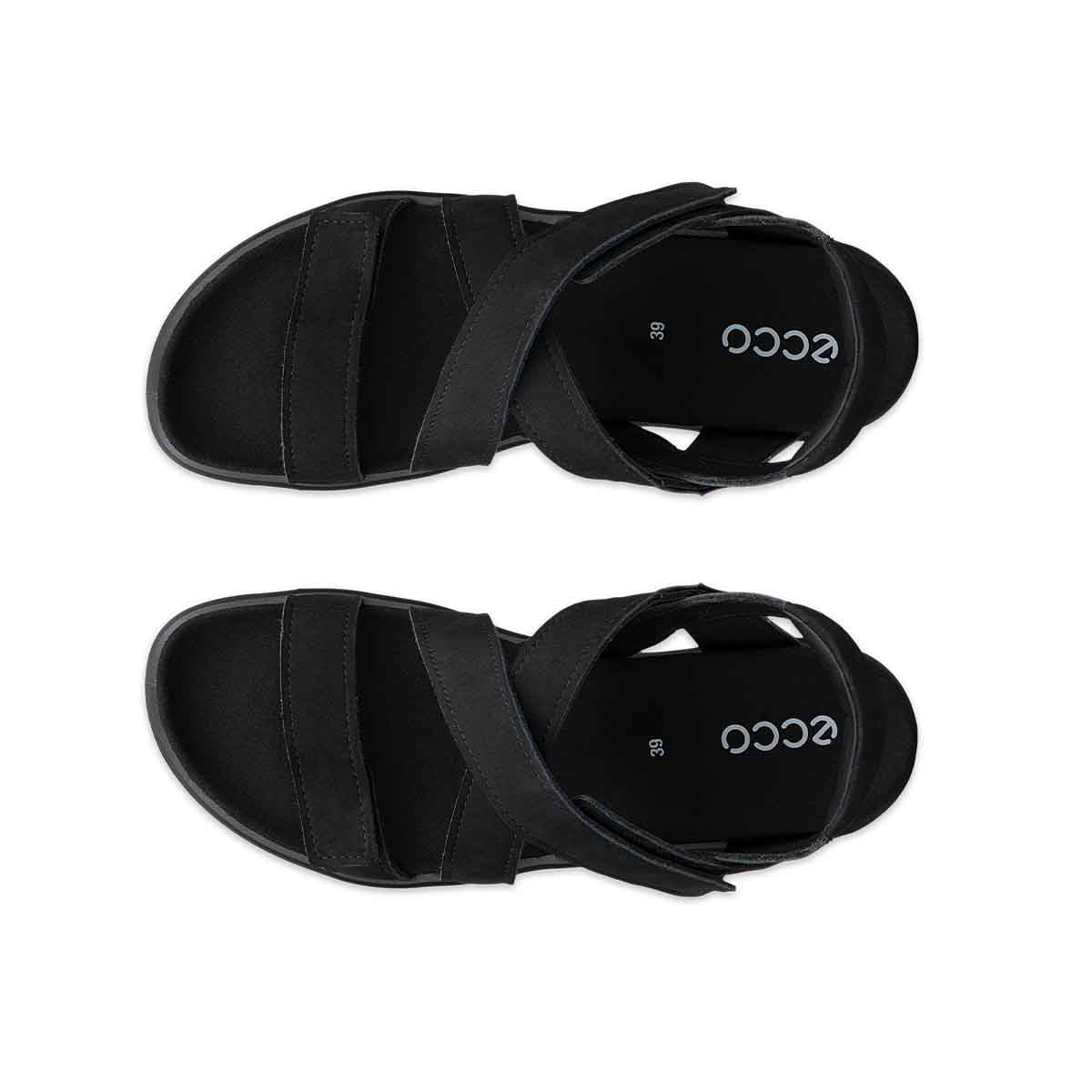 Ecco Soft Sandal W Black סנדלי אקו לנשים סופט שחור