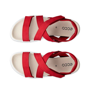 Ecco Soft Sandal W Chili Red סנדלי אקו לנשים סופט אדום