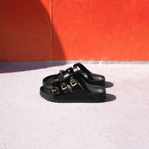 Birkenstock Florida Fresh High-Shine Black כפכפי בירקנשטוק לנשים