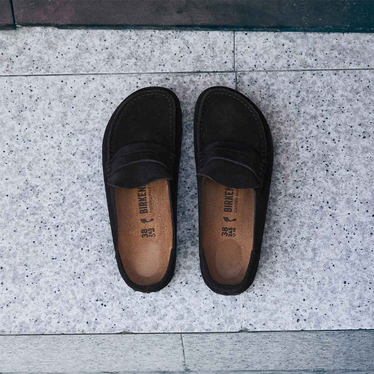 Birkenstock Naples Wrapped Black כפכפי בירקנשטוק נאפלס יוניסקס