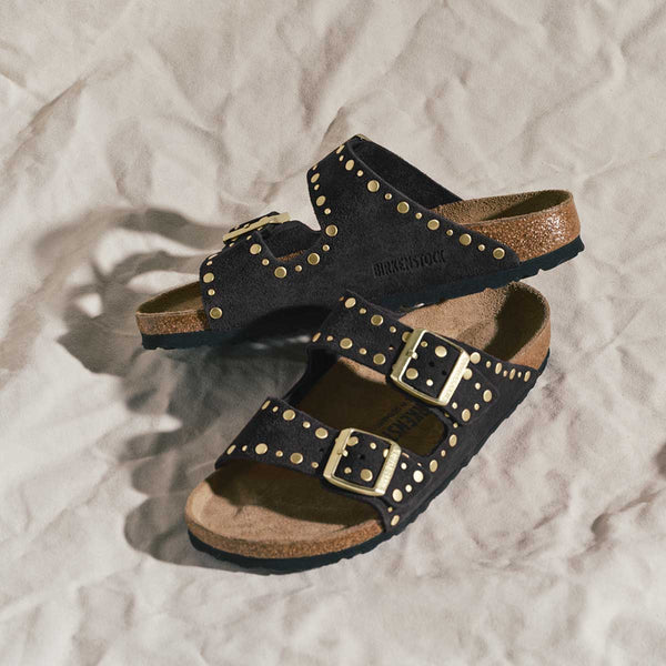 Birkenstock Arizona Rivet Border Black כפכפי אריזונה ריבט בורדר שחור