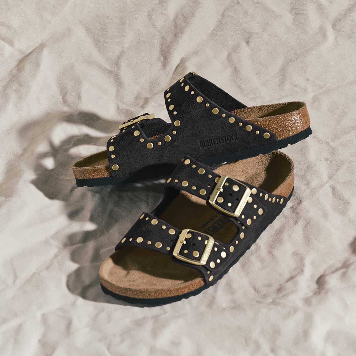 Birkenstock Arizona Rivet Border Black כפכפי אריזונה ריבט בורדר שחור