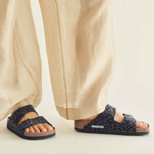 Birkenstock Arizona Leo Black כפכפי בירקנשטוק אריזונה לנשים