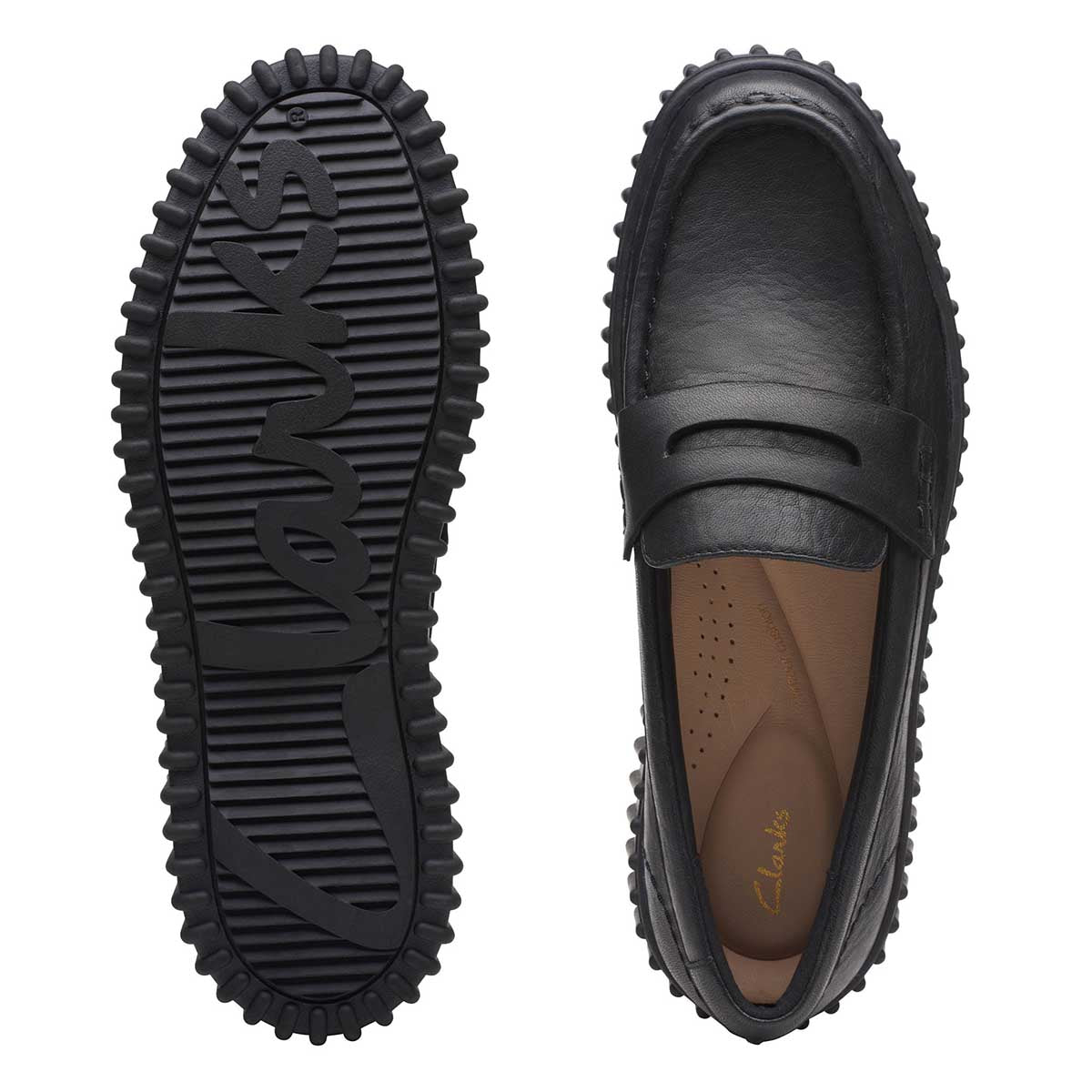 Clarks Torhill Penny Black Leather נעלי קלארקס לנשים