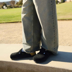 Birkenstock Boston BS Black כפכפי בירקנשטוק בוסטון לנשים