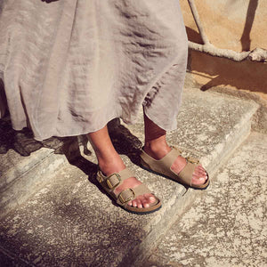 Birkenstock Milano Big Buckle Tabacco Brown סנדלי בירקנשטוק מילאנו לנשים