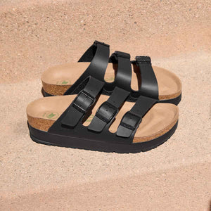 Birkenstock Florida III PAP Flex Platform Black כפכפי בירקנשטוק לנשים
