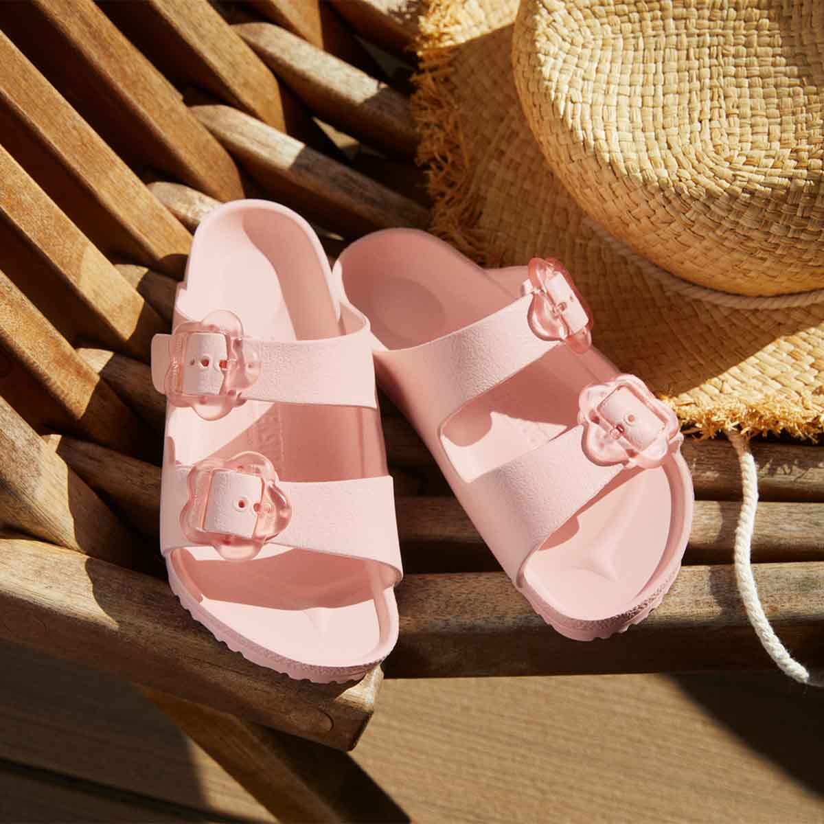 Birkenstock Arizona Flower EVA Kids Light Rose כפכפי בירקנשטוק לילדים