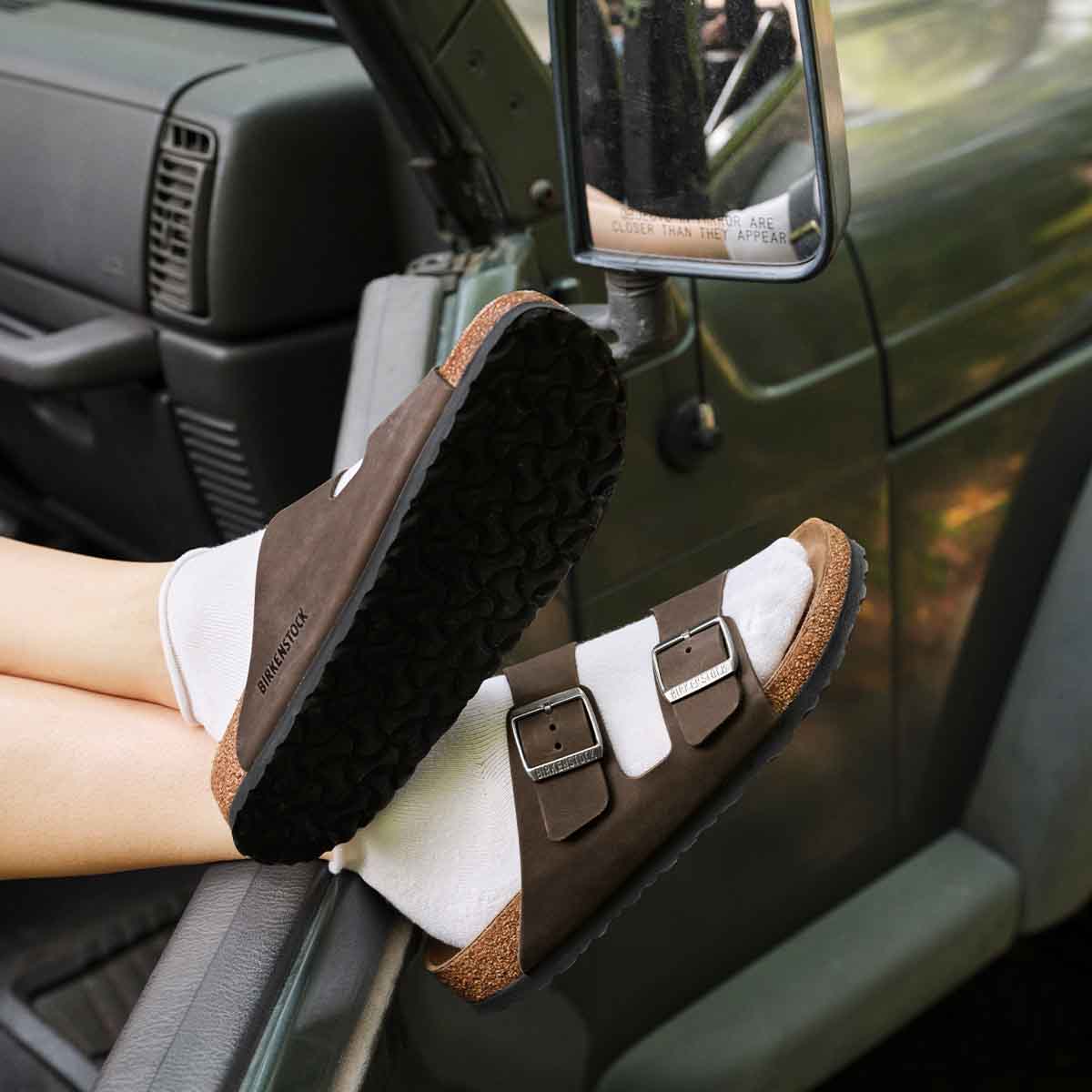 Birkenstock Arizona Leather Habana בירקנשטוק כפכפי גברים אריזונה חום