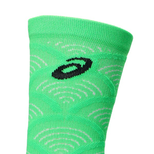 Asics Performance Run Sock Crew Unisex Vital Green גרבי ריצה ארוכות
