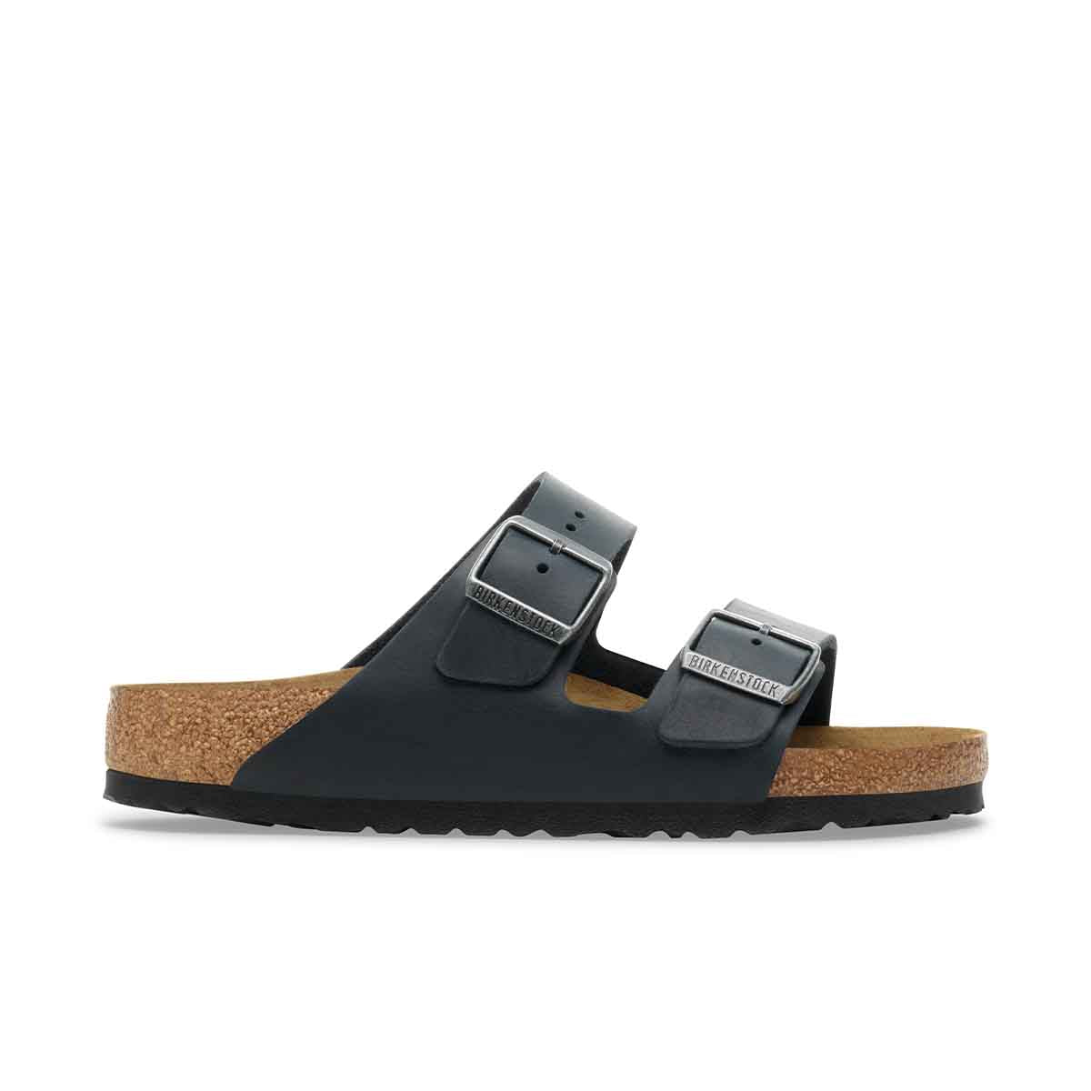 Birkenstock Arizona Oiled Leather Black בירקנשטוק כפכפי גברים אריזונה עור שחור - Original's