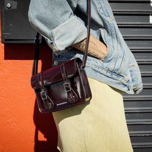 Dr. Martens Classic Vegan Cherry red 7 Satchel תיק דר מרטנס