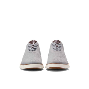 Cole Haan Grand Shadowlite Stitchlite Wingtip Ox Ultimate Gray Ivory סניקרס לגברים קול האן