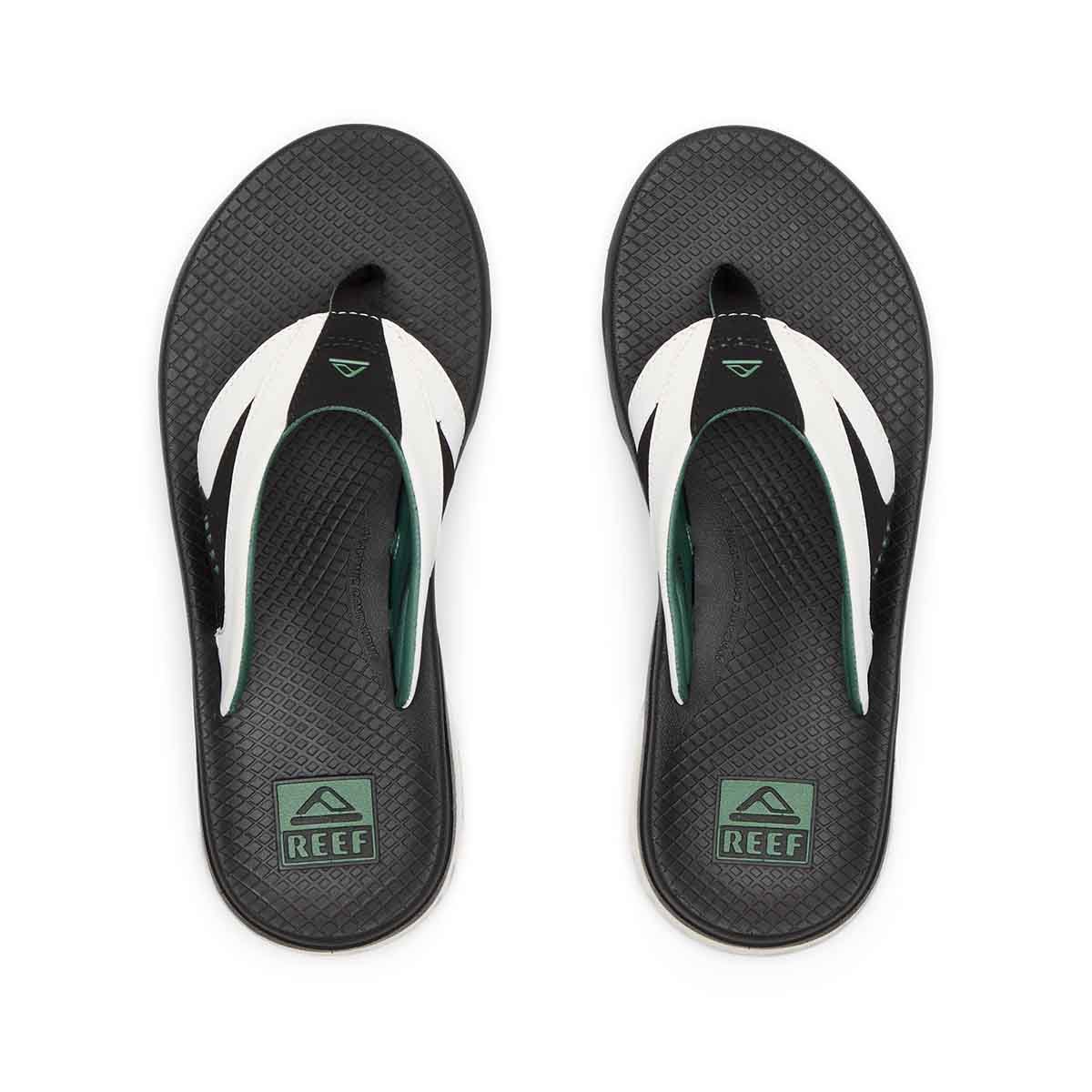 Reef Fanning + White Black Green כפכפי ריף לגברים