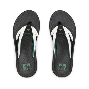 Reef Fanning + White Black Green כפכפי ריף לגברים