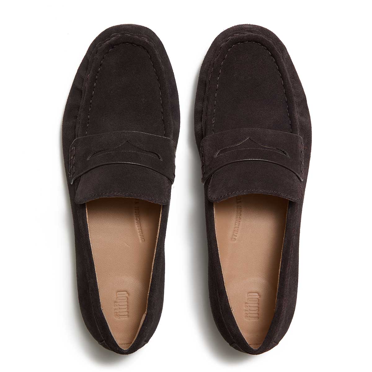 Fit Flop ADD-167 Delicato Soft Loafer Chocolate Brown מוקסין פיטפלופ לנשים