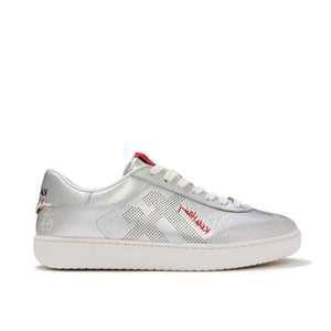 Fit Flop X Keith Haring The Dash FF Trainers Metallic Silver סניקרס פיטפלופ לנשים