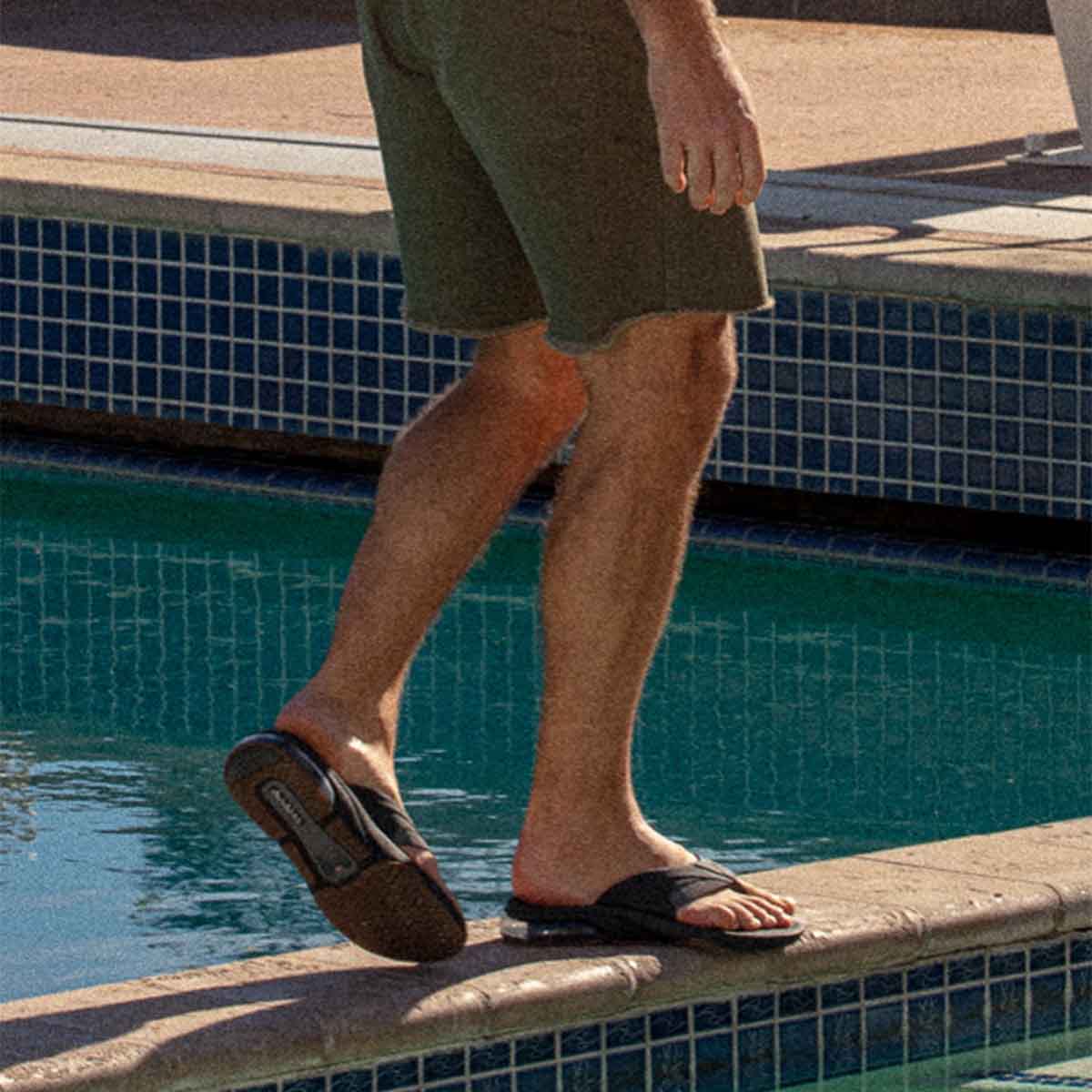 Reef Fanning + Black Gum כפכפי ריף לגברים