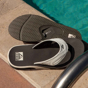 Reef Fanning Grey White כפכפי ריף לגברים