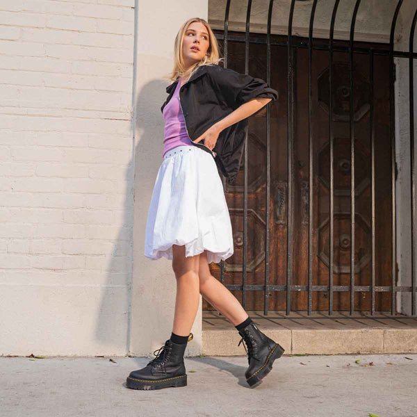 Dr. Martens Jadon III 8 Eye Boot Black מגפי ד"ר מרטינס גיידון שחור