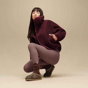 UGG Shealy Cozy Crew Burnt Cedar גרביים לנשים חום