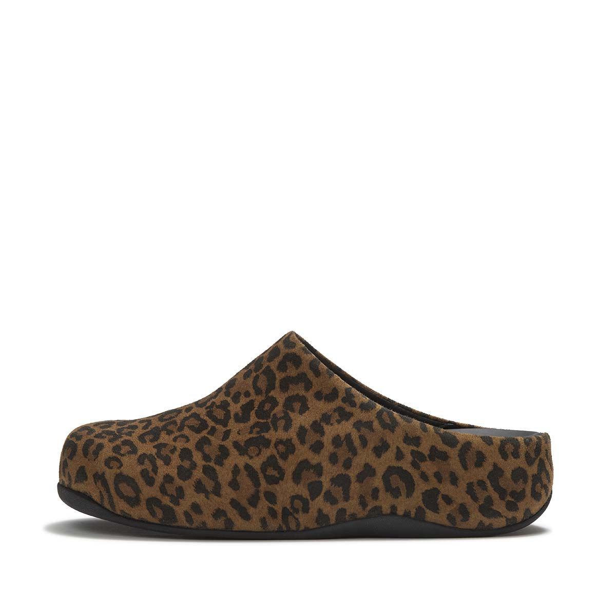 Fit Flop Shuv Leopard Print - Tan Black כפכפי פיט פלופ לנשים