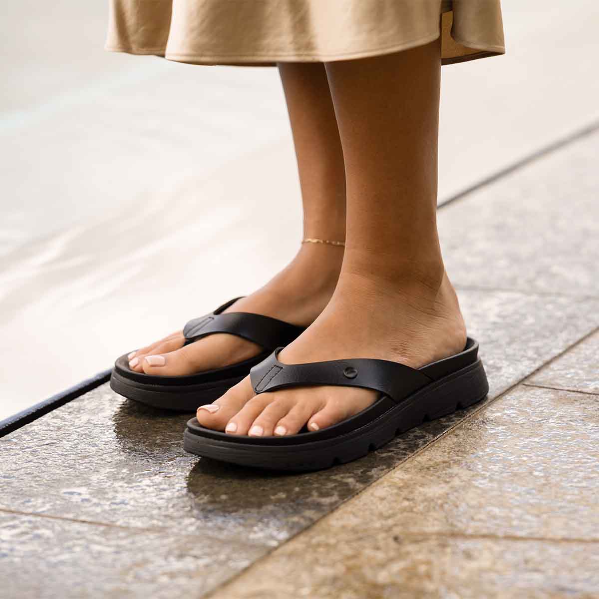 Reef Vista Luxe Vivianahh Black Black כפכפי ריף לנשים
