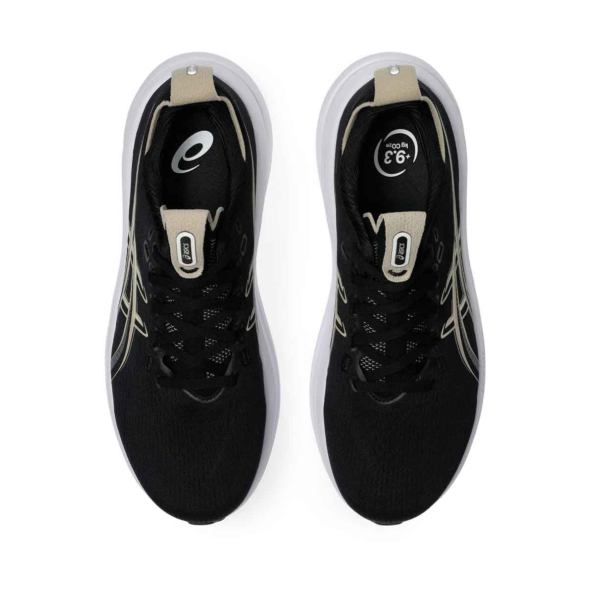 Asics Gel Nimbus 28 Men Black Feather Grey נעלי ריצה ג`ל נימבוס 28 לגברים