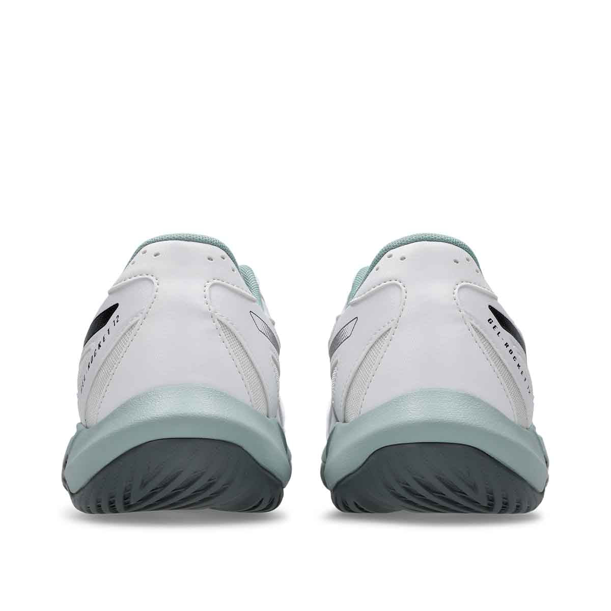 Asics Gel Rocket 12 Men White Steel Grey נעלי כדורעף ג`ל רוקט 12 לגברים