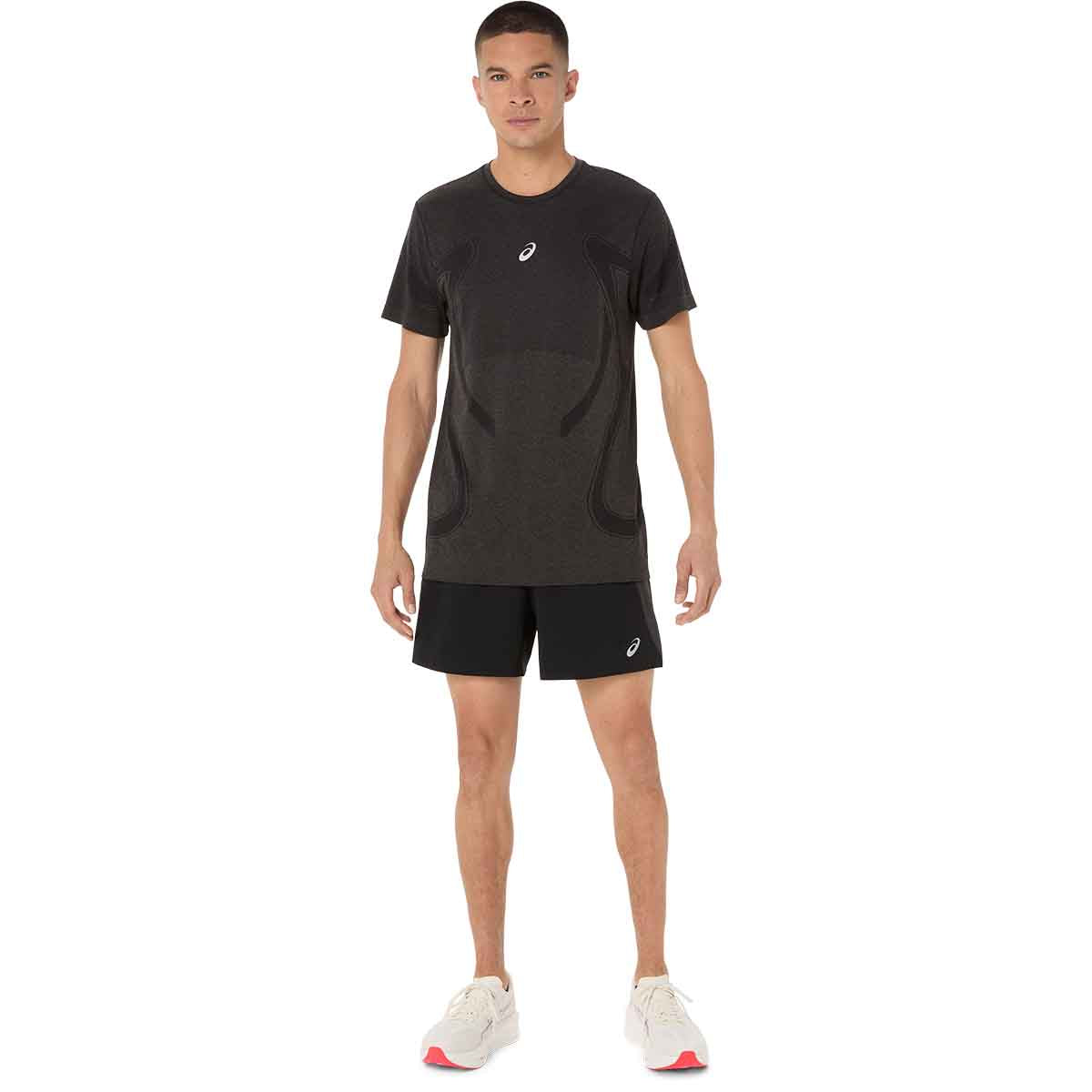Asics Road Seamless SS Top Men Performance Black חולצת ריצה לגברים