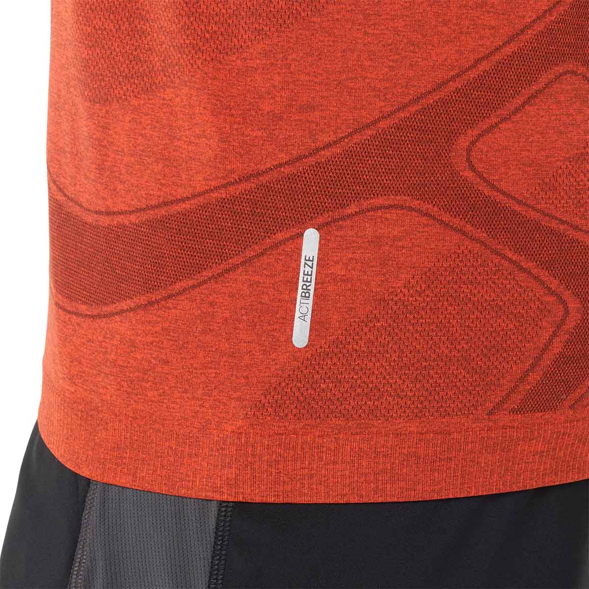 Asics Road Seamless LS Top Men Singed Red חולצת ריצה ארוכה לגברים