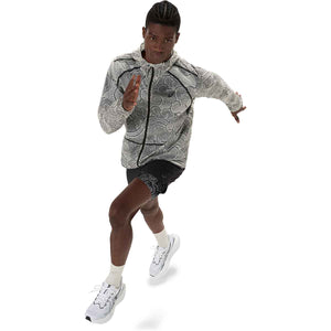 Asics Limited Series Wind Breaker Jacket Men Black Cream ג'קט ריצה לגברים
