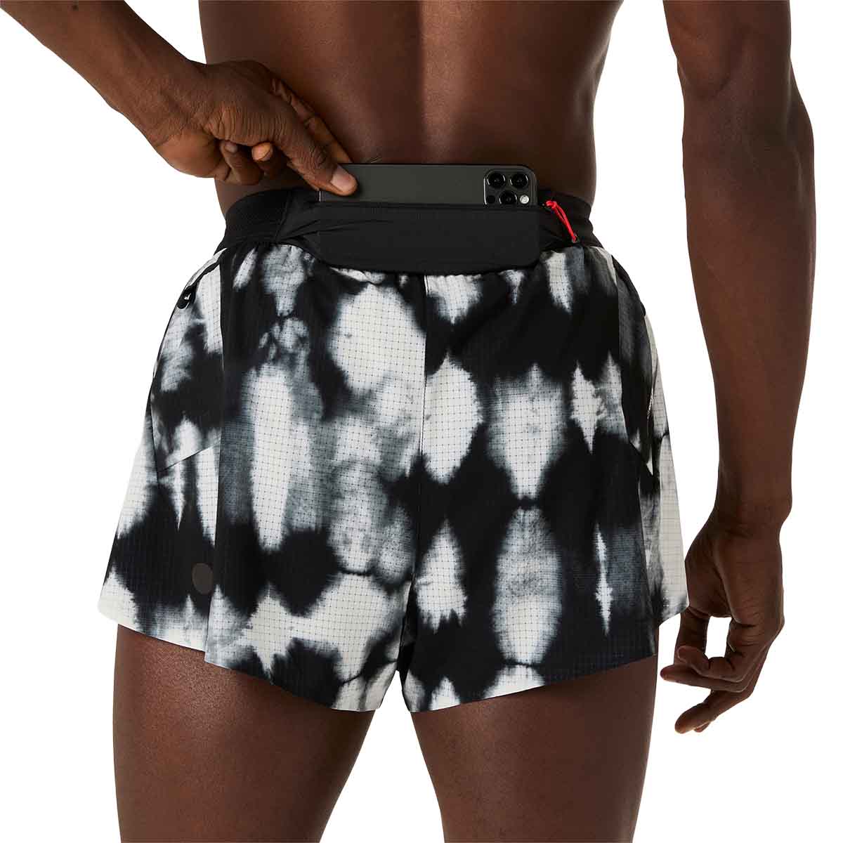 Asics Metarun Split Short  Men Cream Performance Black מכנסי ריצה לגברים