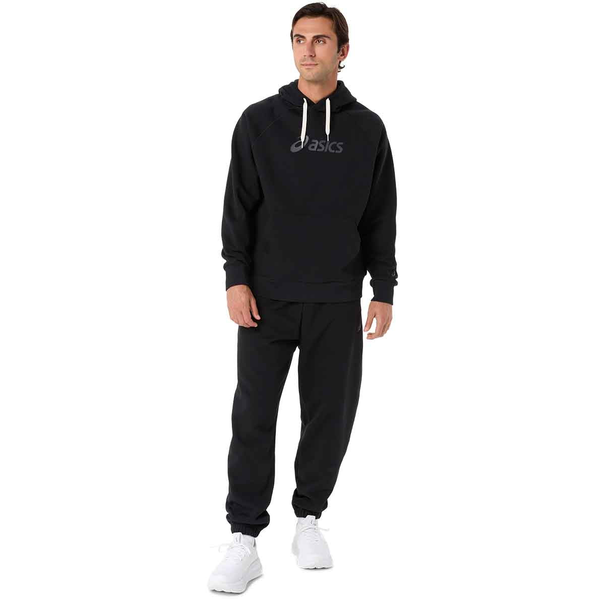 Asics Spiral Logo Fleece Relaxed Pant Men Performance Black מכנסי אסיקס לגברים