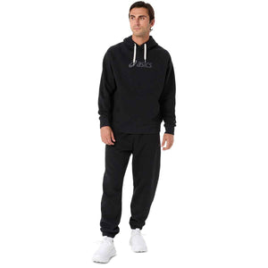 Asics Spiral Logo Fleece Relaxed Pant Men Performance Black מכנסי אסיקס לגברים