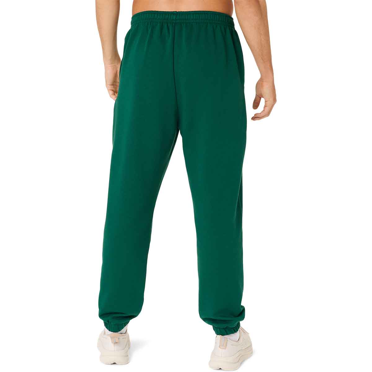 Asics Spiral Logo Fleece Relaxed Pant Men Jewel Green מכנסי אסיקס לגברים