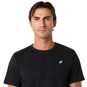 Asics Spiral Embroidery Tee Men Performance Black חולצת אסיקס לגברים
