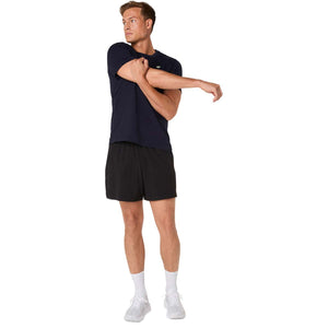 Asics Spiral Embroidery Tee Men Midnight חולצת אסיקס לגברים