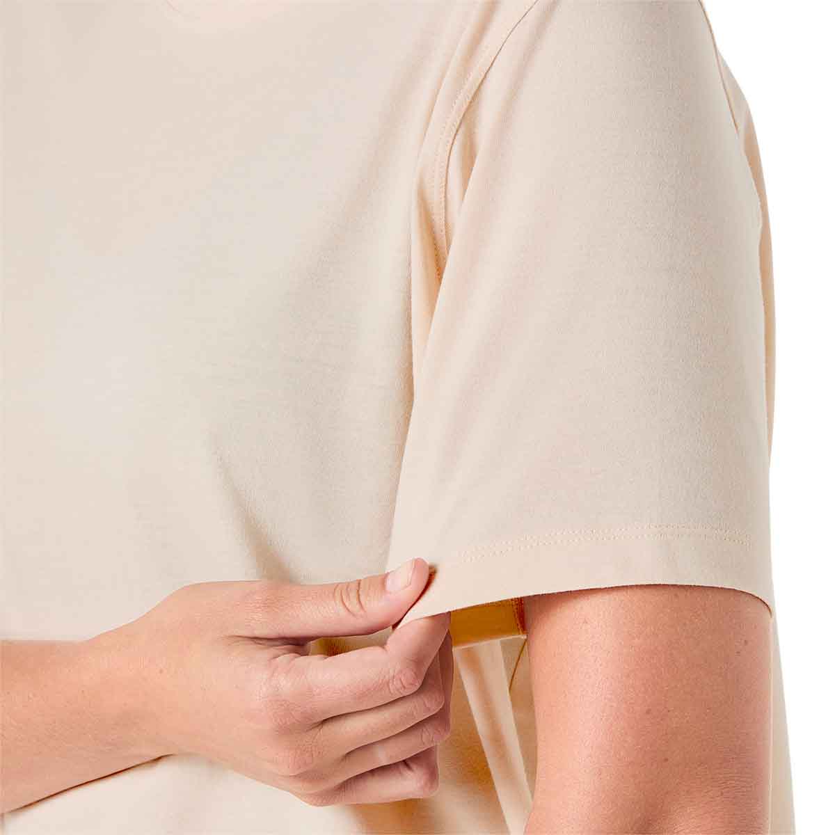 Asics Nagino Oversized Short Sleeve Top Women Oatmeal חולצת אוברסייז לנשים