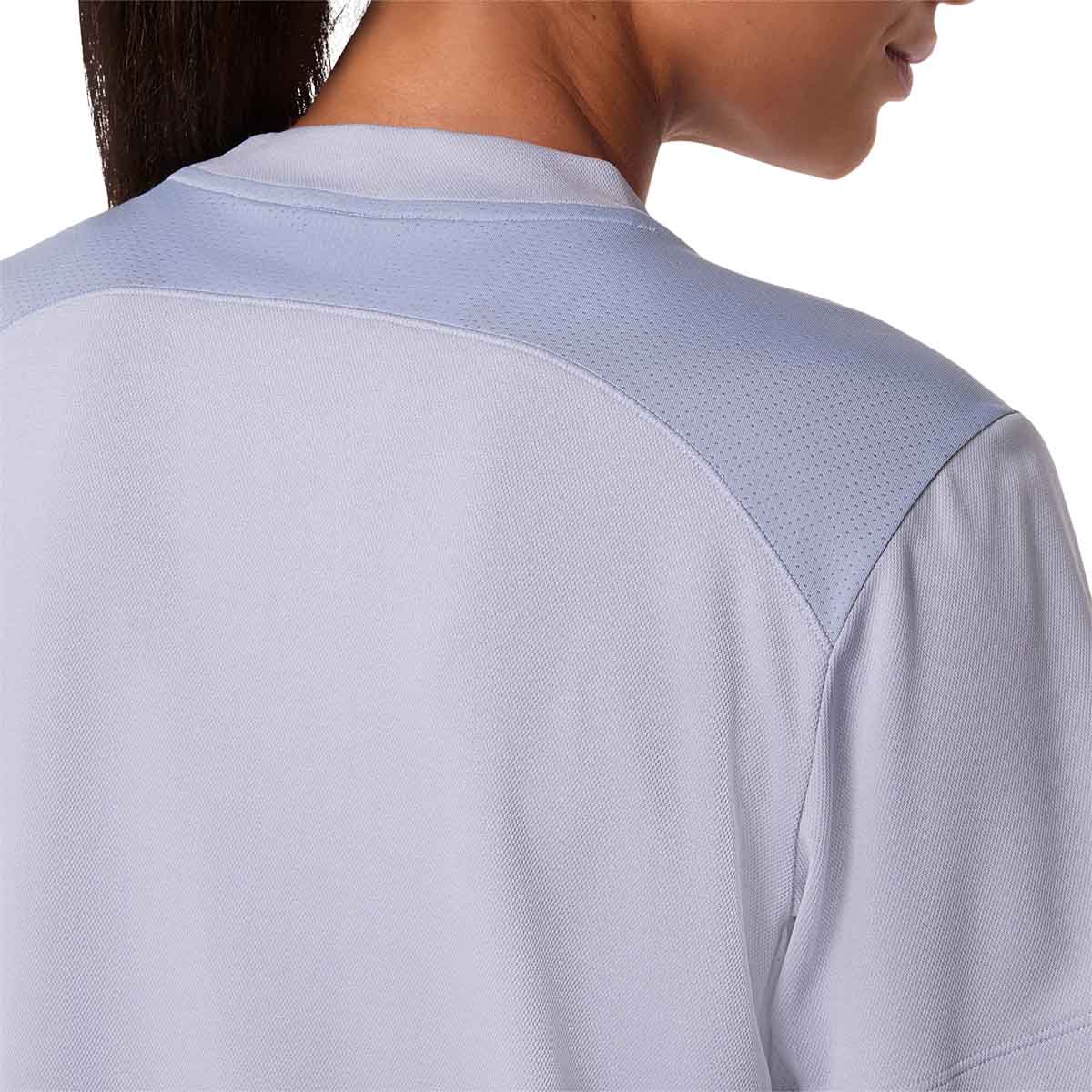 Asics Court SS Top Women Grey Blue חולצת טניס לנשים