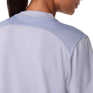 Asics Court SS Top Women Grey Blue חולצת טניס לנשים