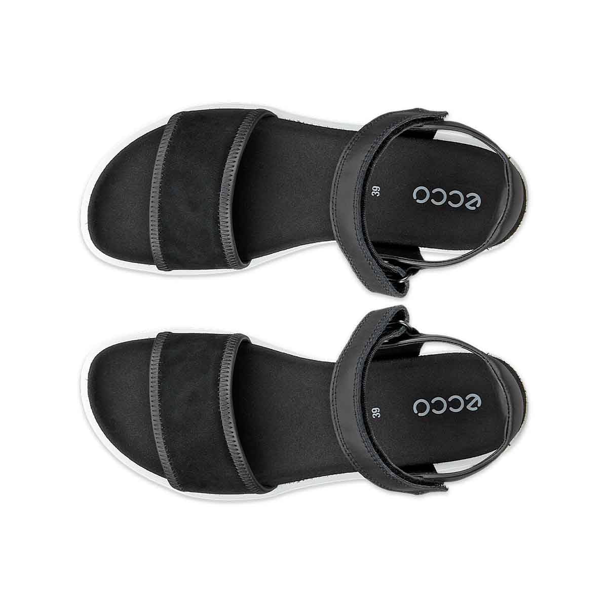 Ecco Soft Sandal W Black סנדלי אקו לנשים סופט שחור
