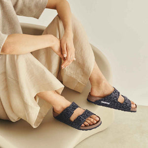 Birkenstock Arizona Leo Black כפכפי בירקנשטוק אריזונה לנשים