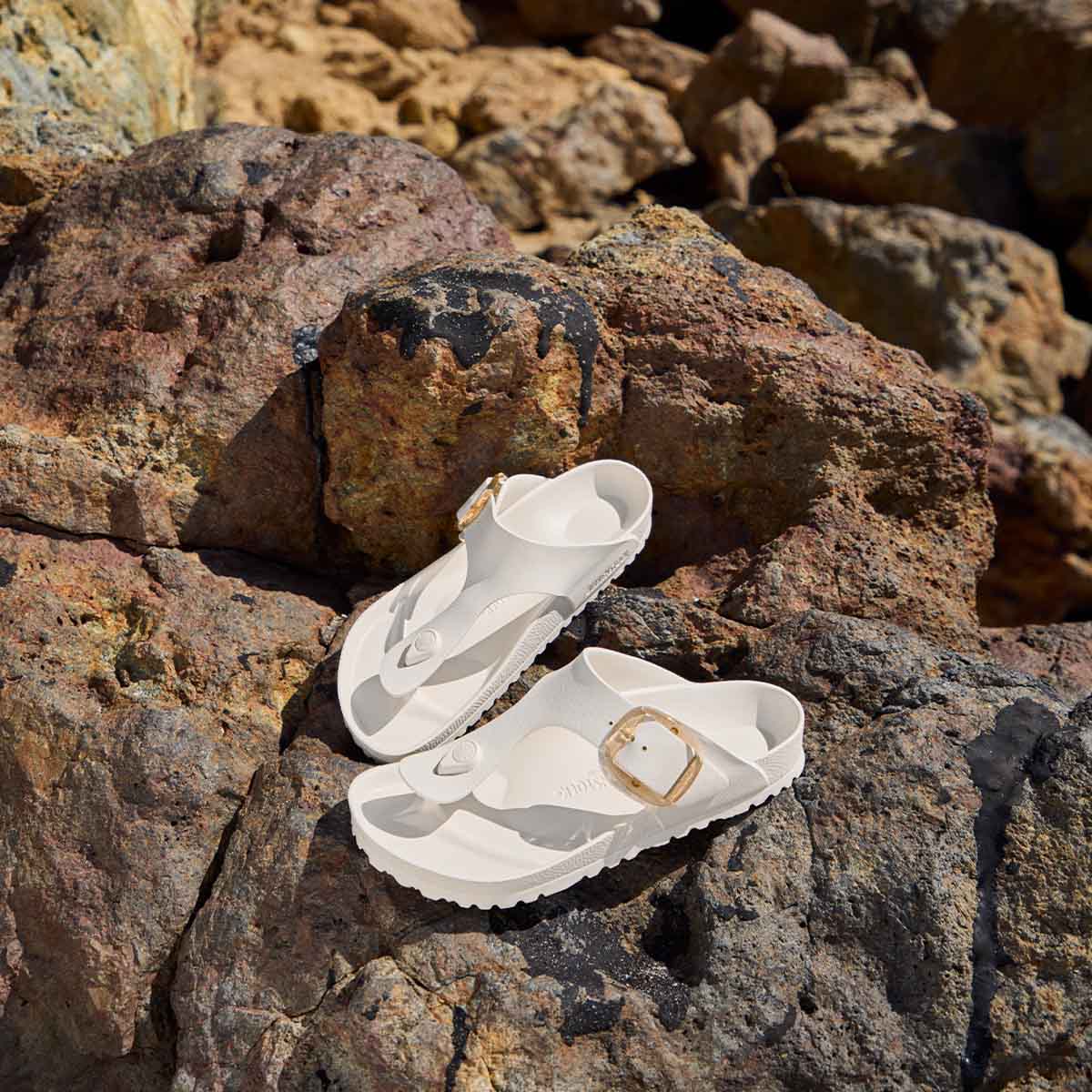 Birkenstock Gizeh Big Buckle EVA Eggshell כפכפי בירקנשטוק לנשים גיזה אבזם