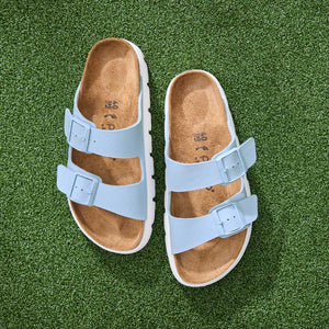 Birkenstock Arizona PAP Chunky Baby Blue כפכפי בירקנשטוק אריזונה לנשים צ'אנקי תכלת